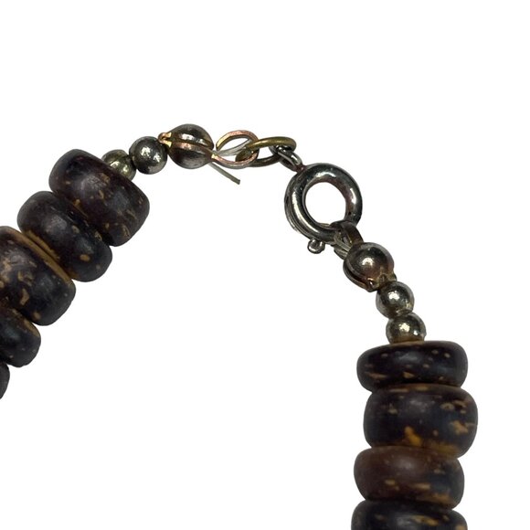 Wood Bead Boho Necklace Multi Layer Strand Jewelry Handmade Vintage u - Picture 6 of 6